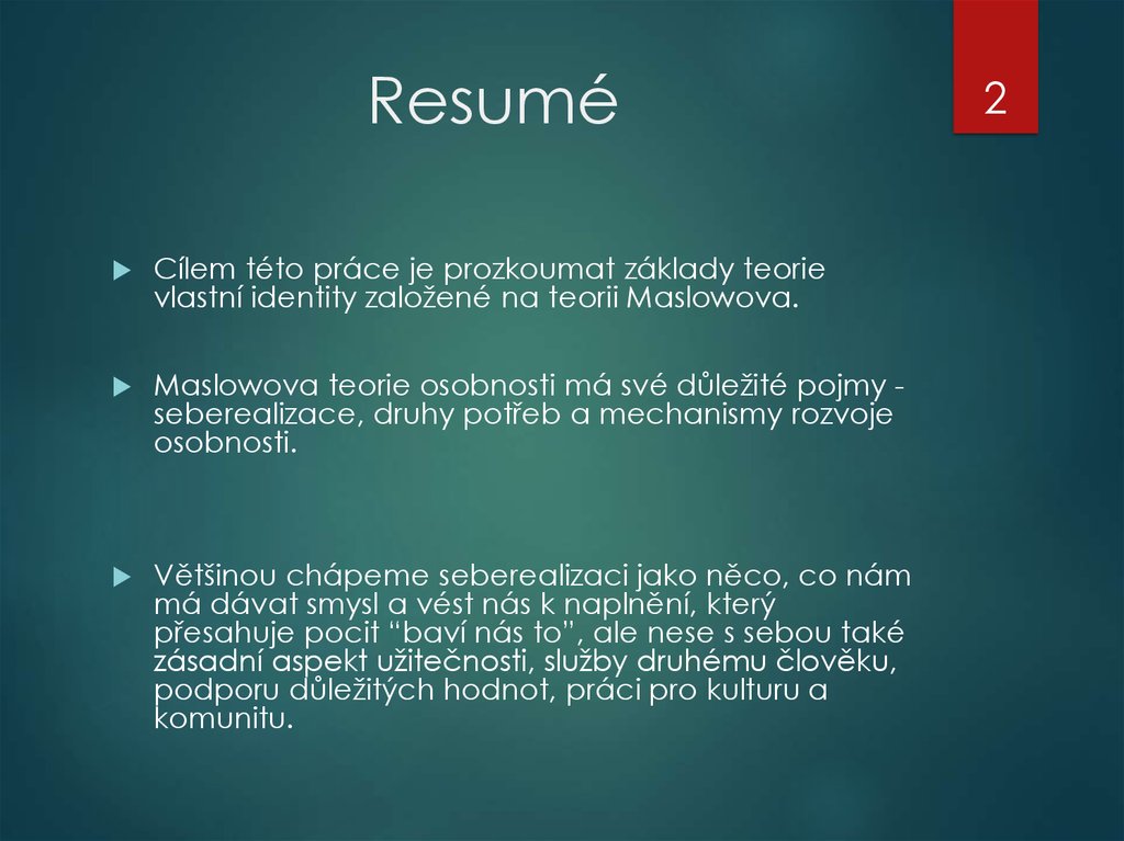 Resumé