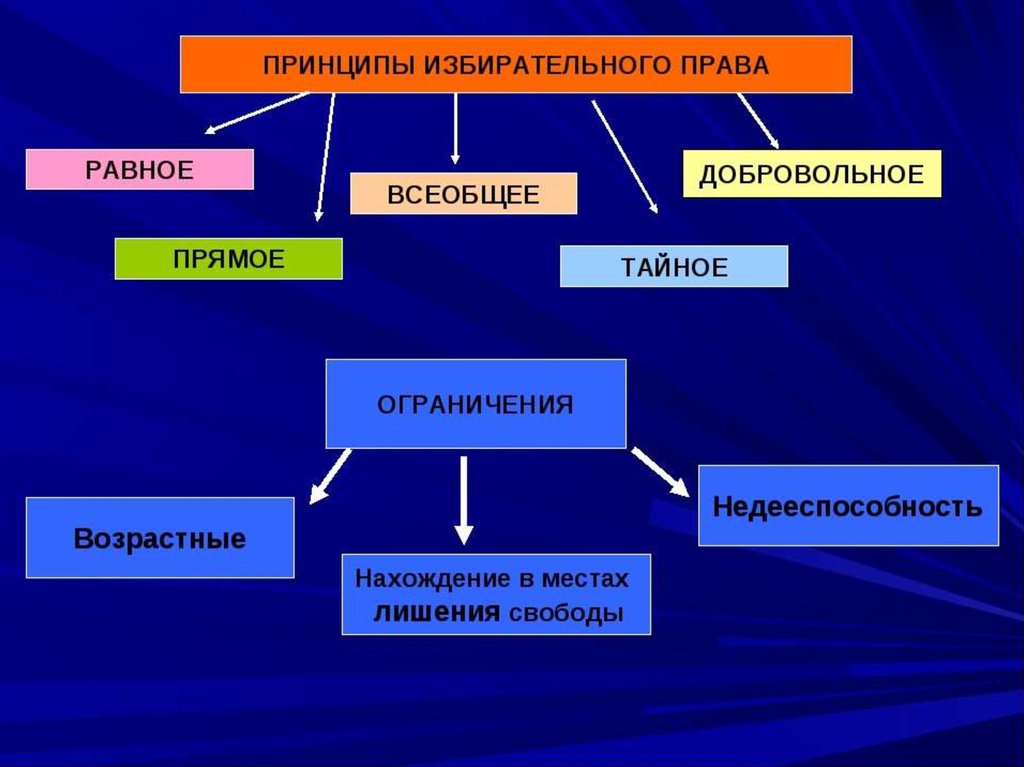 Принципы избирательного права в рф презентация