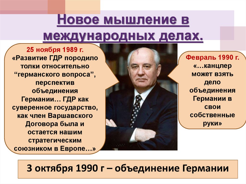 Презентация на тему новое политическое мышление и перемены во внешней политике