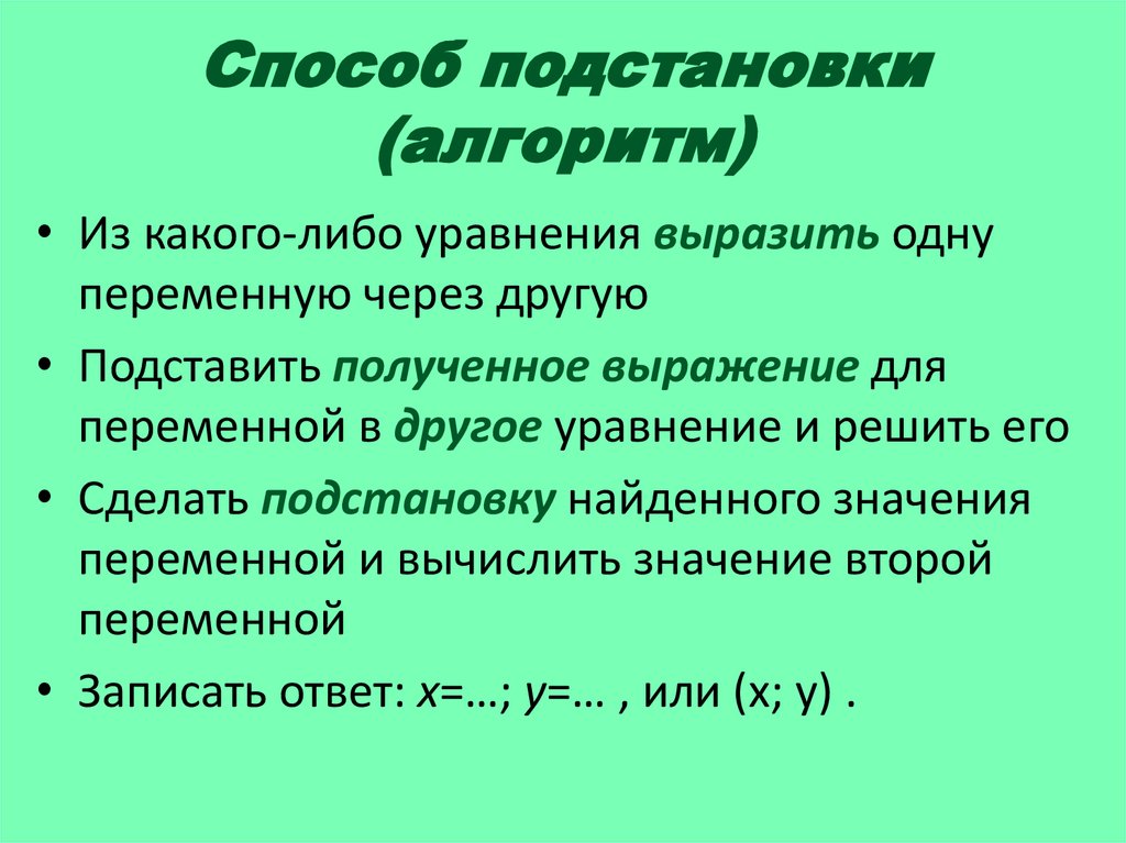 Способ сложения план конспект