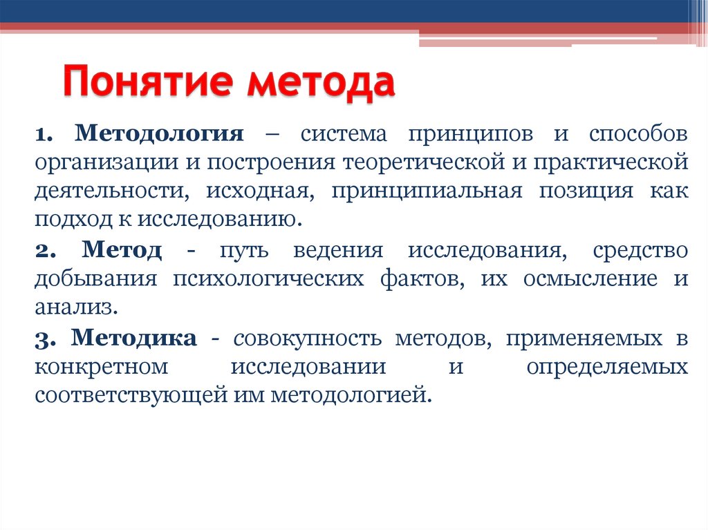 Методы и методики проекта