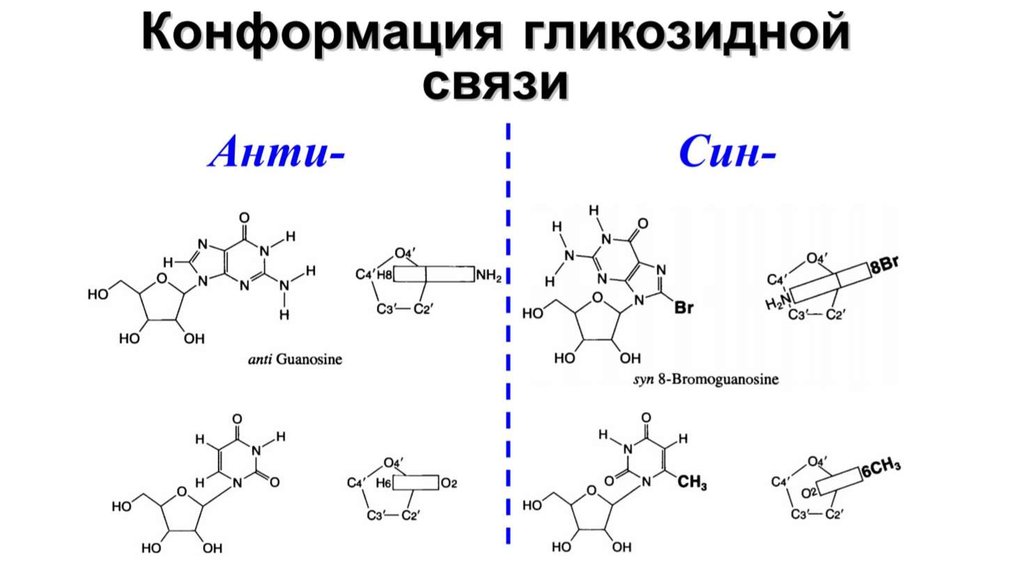 Конформация кресло глюкозы