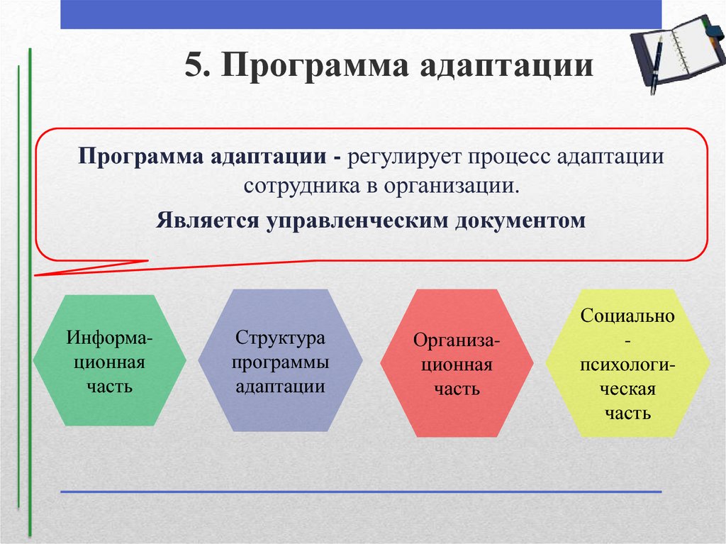 Индивидуальный план адаптации