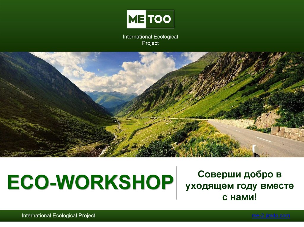 Эко дон. Eco презентация. Эко воркшоп. Eco Workshop. Проект Eco second friend.