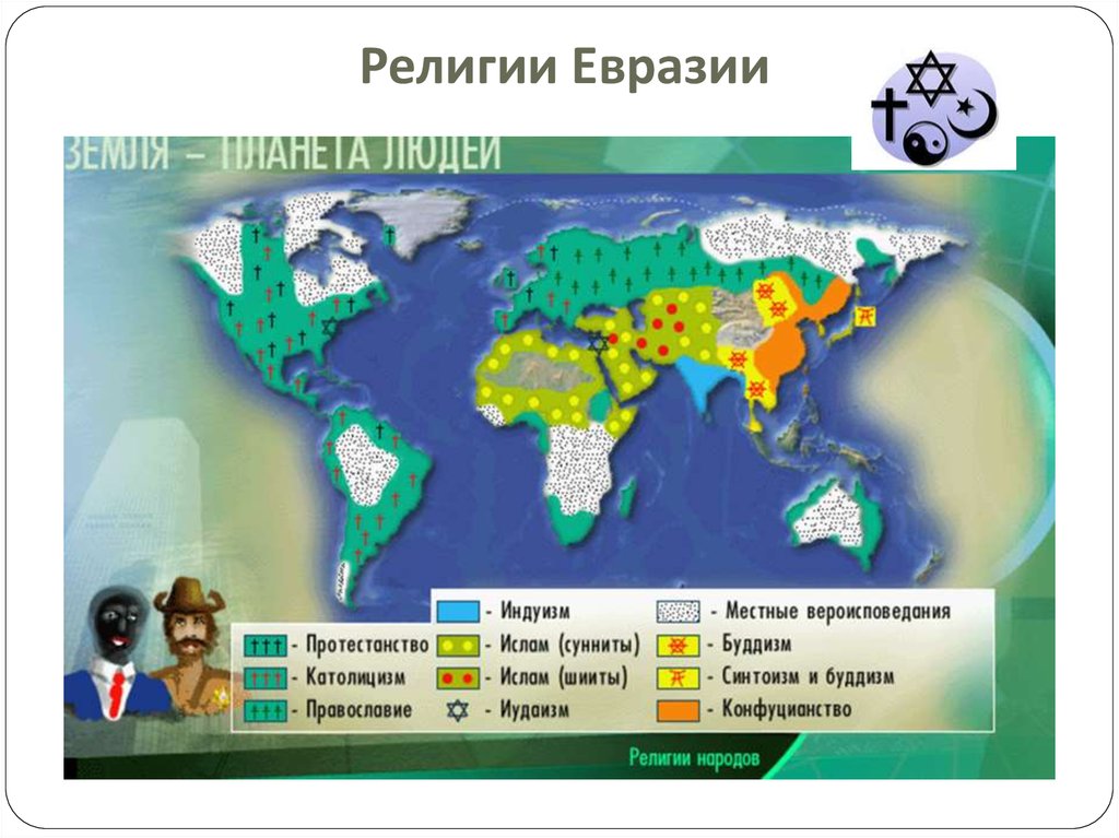 Какая плотность населения в евразии. Население Евразии 7 класс география на карте. Карта религий Евразии. Народы Евразии.