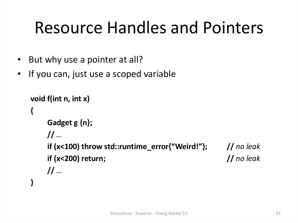 Resource Handles and Pointers