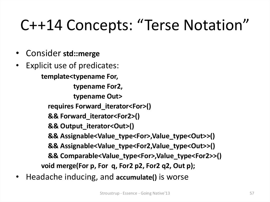 C++14 Concepts: “Terse Notation”