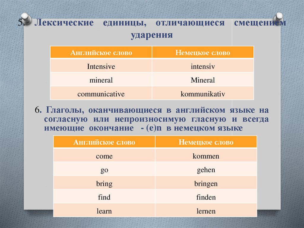 Лексика единицы языка