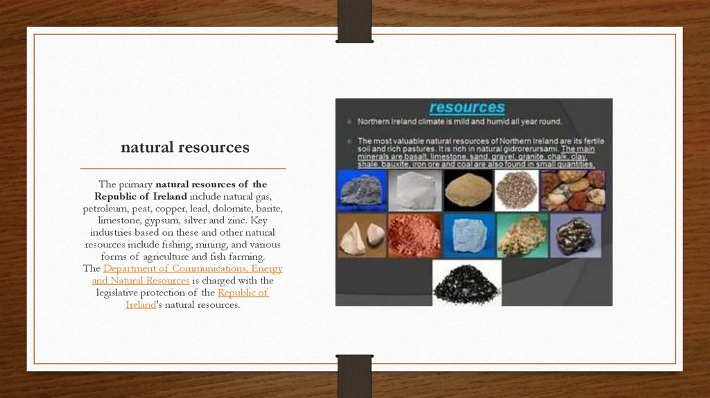  natural resources