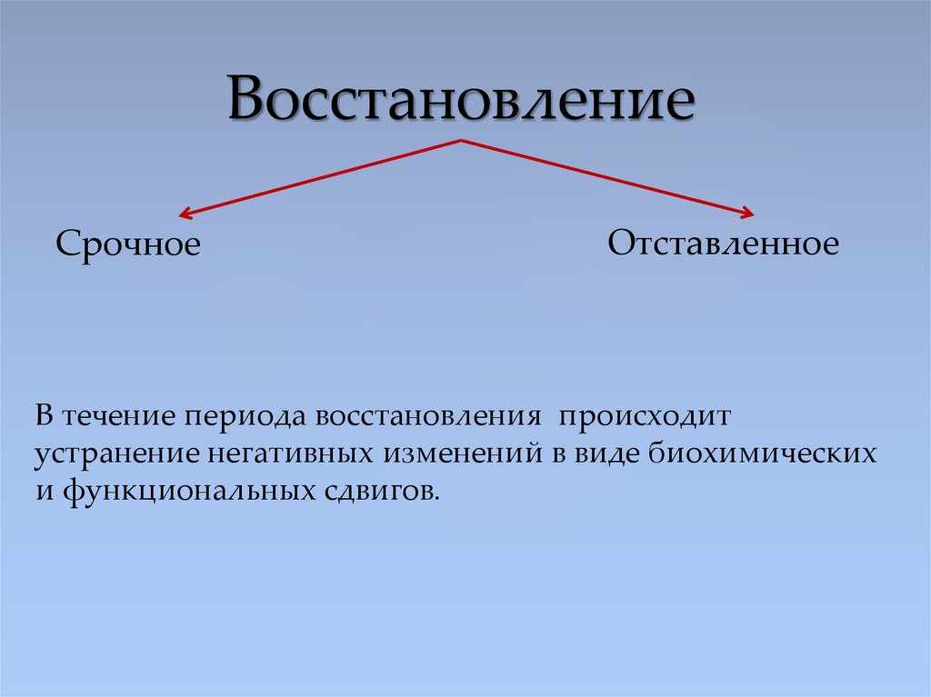 3 на восстановление. Биохимические закономерности восстановления после мышечной работы. Закономерности восстановления. Закономерности регенерации. Перечислите физиологические закономерности восстановления.