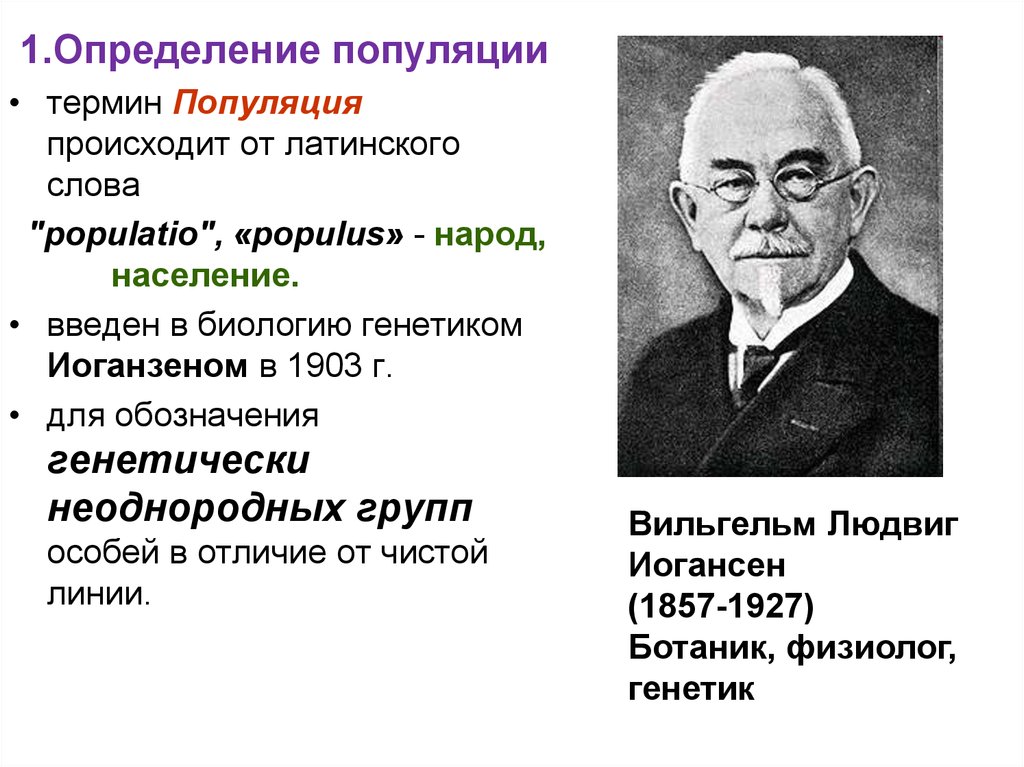 Генетико. Иогансен популяция. Иогансен в термин популяция. Популяция определение. Определение понятия популяция.