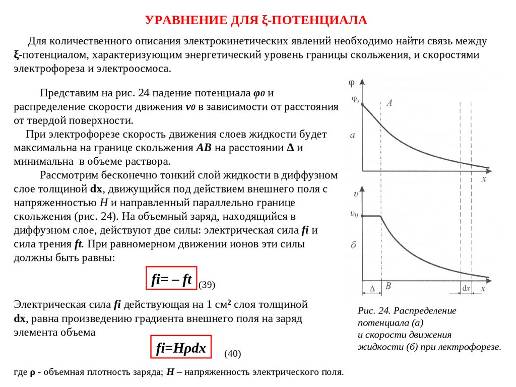 Электрические свойства дисперсных систем презентация