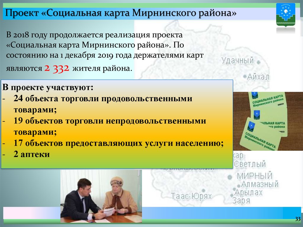 Проект «Социальная карта Мирнинского района»