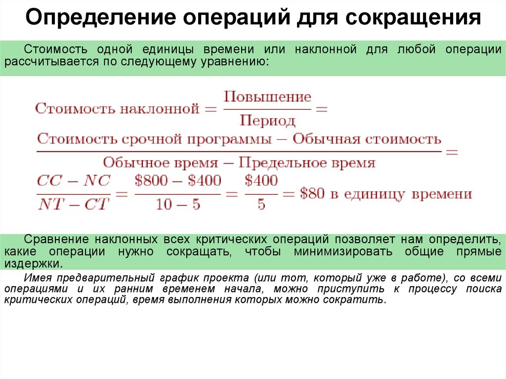 Какие методы существуют для сокращения времени выполнения проекта