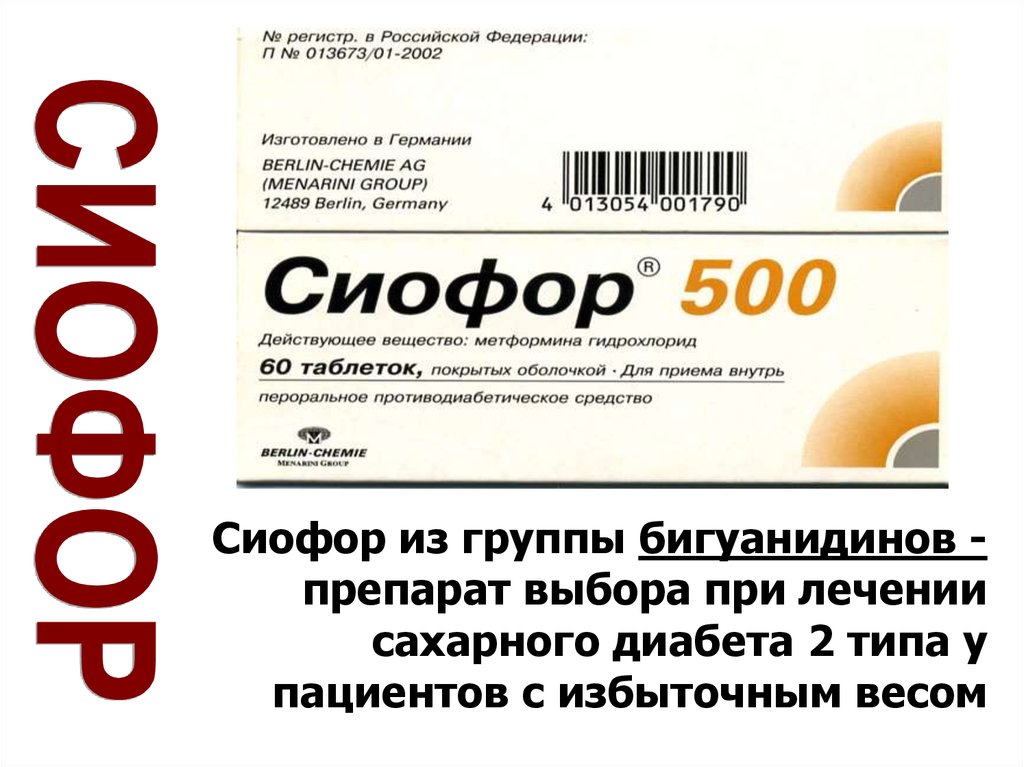 Сиофор 500 применение