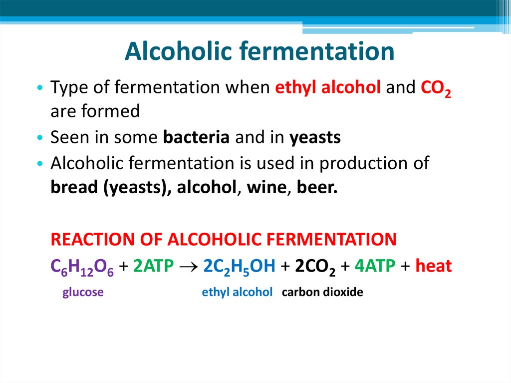 Alcoholic fermentation