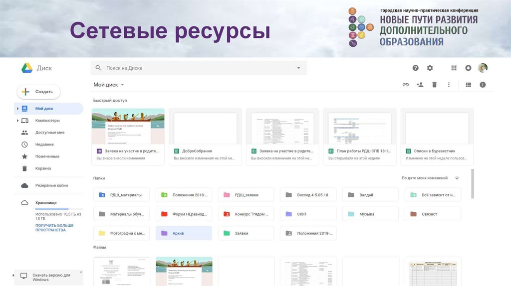 Сетевые ресурсы