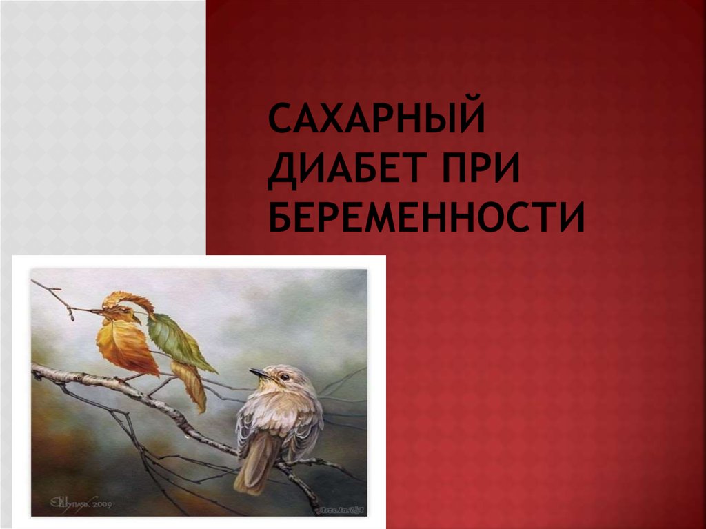 Сахарный диабет при беременности