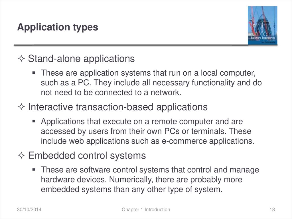 Application types