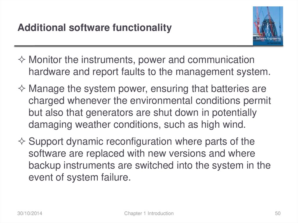 Additional software functionality