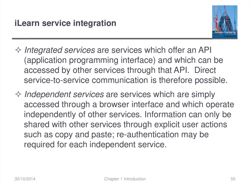iLearn service integration