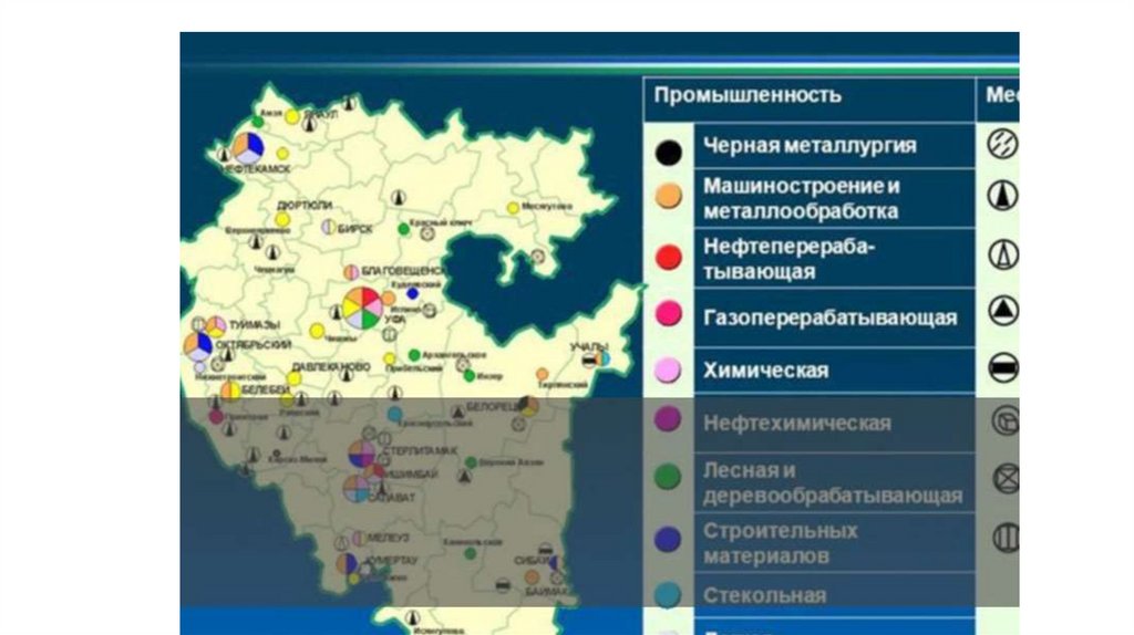 Карта полезных ископаемых башкортостан