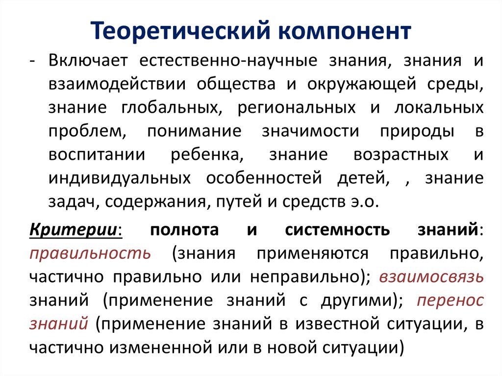 Практический компонент