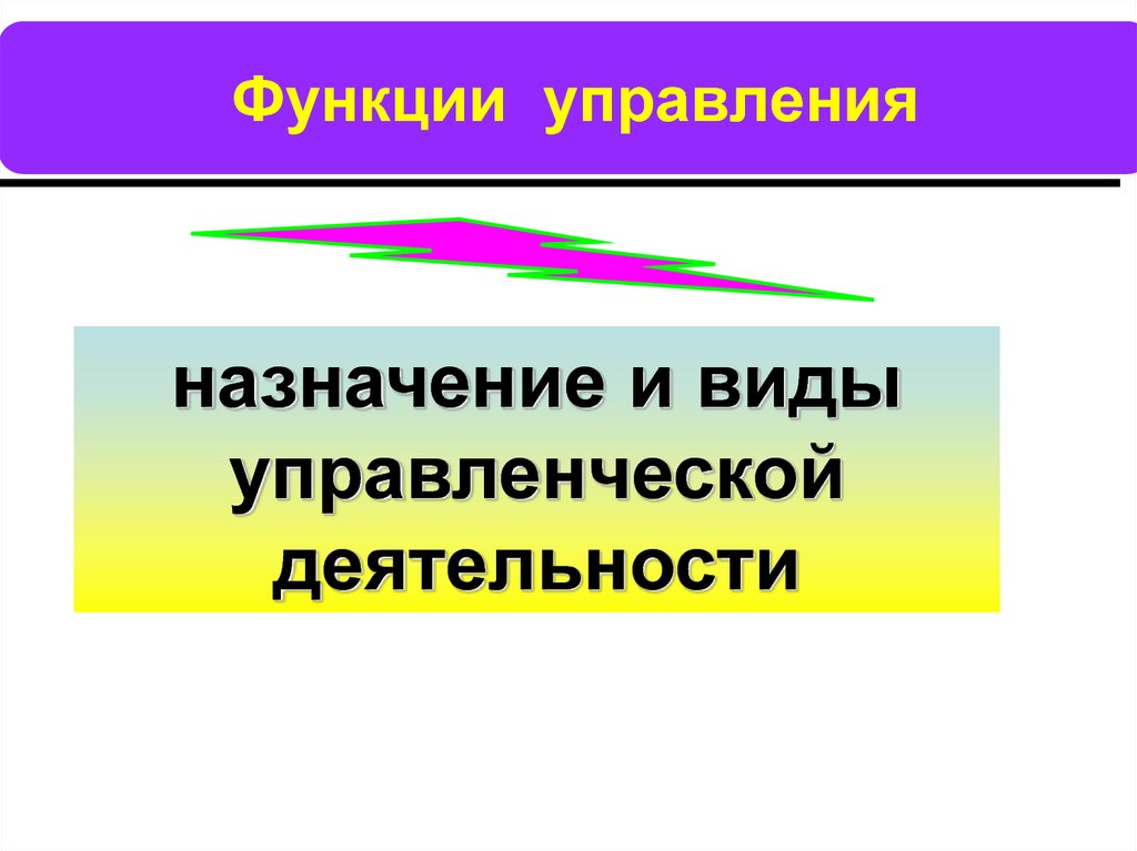 Предназначен управление. Назначение управления. Функции управления предназначены для.