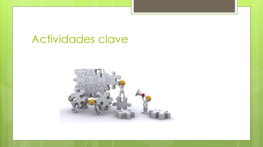 Actividades clave