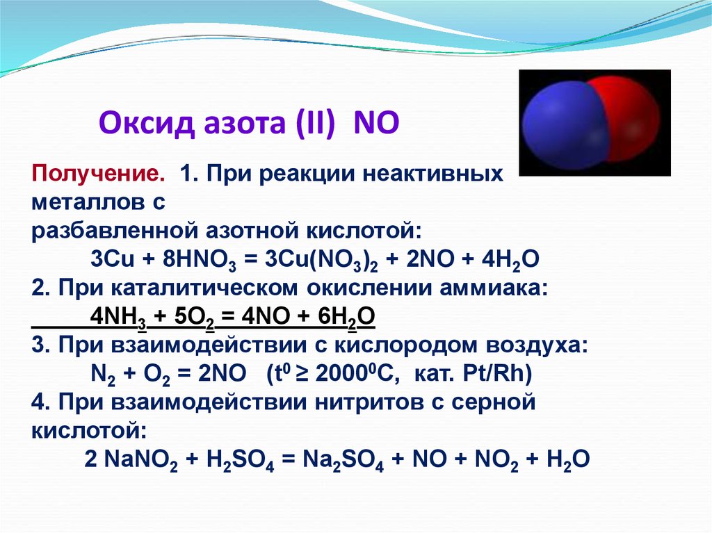 Оксид азота (II) NO