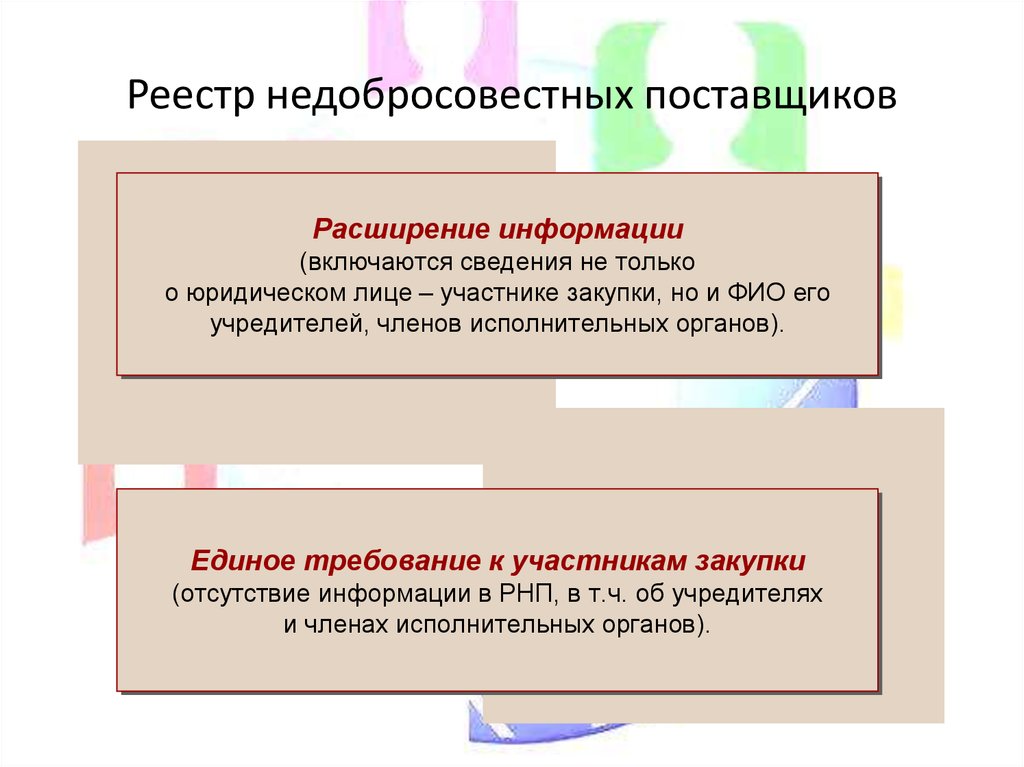 Образец письмо об отсутствии в реестре недобросовестных поставщиков