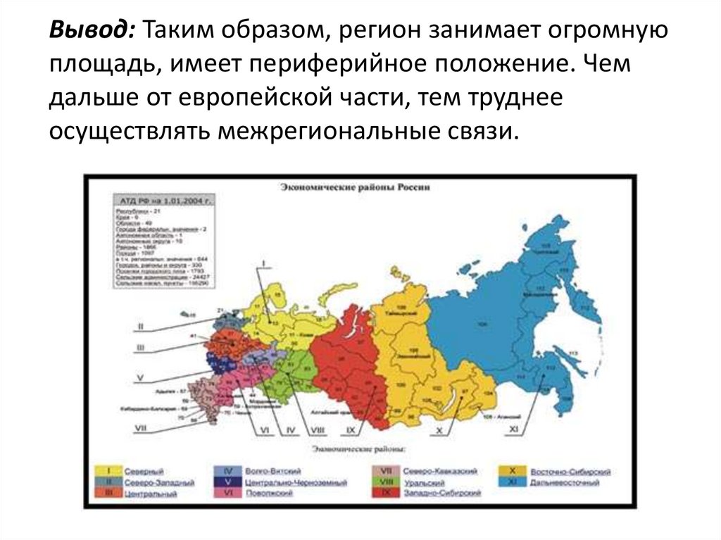 Восточный макрорегион азиатская россия общая характеристика презентация