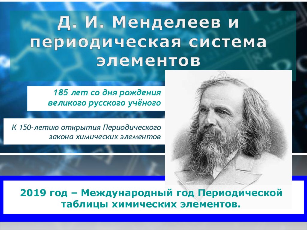 Год периодической. Международный год периодической таблицы. Открытие периодического закона химических элементов д.и Менделеевым. 150 Лет периодической таблице Менделеева. Периодическая таблица Менделеева 2019 года.