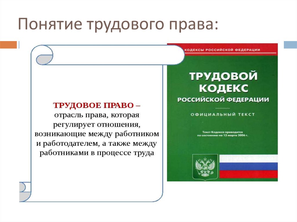 Понятие трудового права презентация