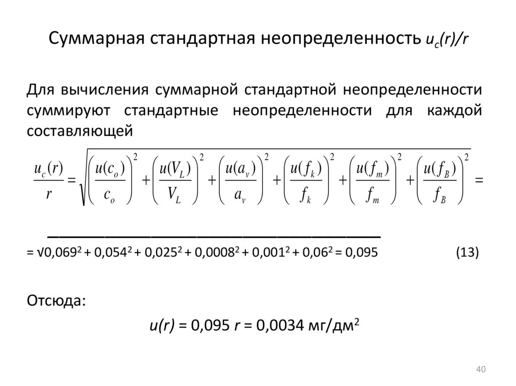 Неопределенность стандартного образца