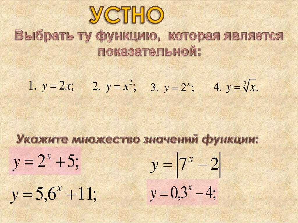 Множество значений функции. Множество значений функции показательной функции. Множество значений показательной функции. Как найти множество значений функции.