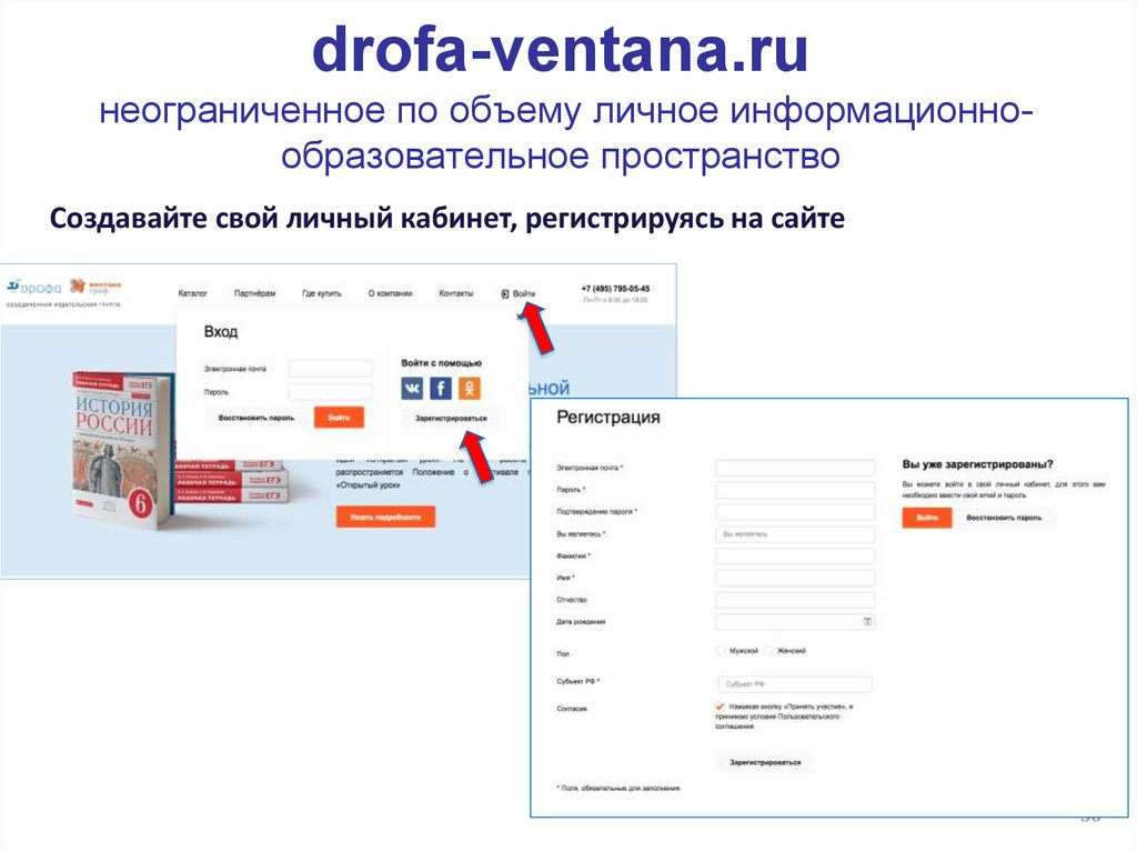 drofa-ventana.ru неограниченное по объему личное информационно-образовательное пространство