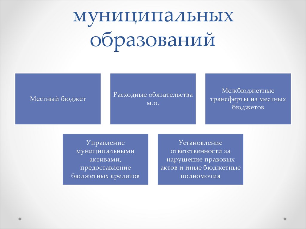 Полномочия муниципального образования