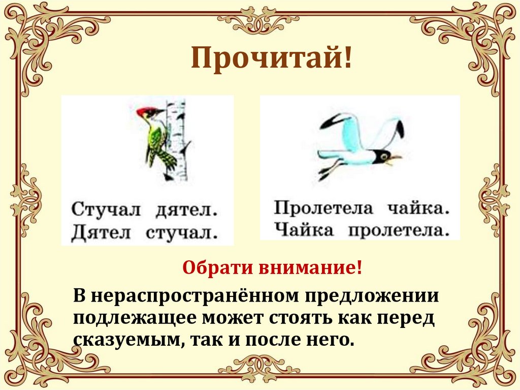 Презентация на тему распространенные и нераспространенные предложения 5 класс