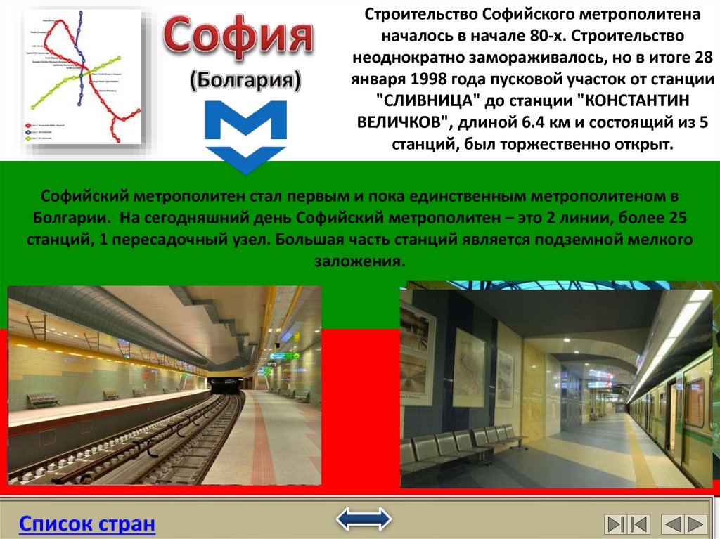 Метро софии болгария схема