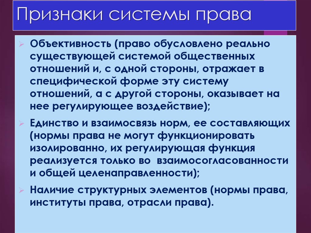 Укажите признаки системы. Признаки системы права. Признаки системы Арава. Признаки системы права ТГП. Признаками системы права являются:.