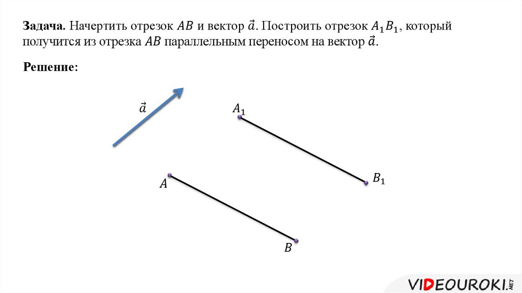 Отрезок параллелен отрезку найдите