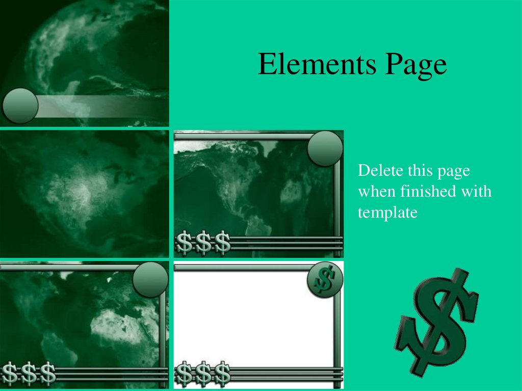 Elements Page