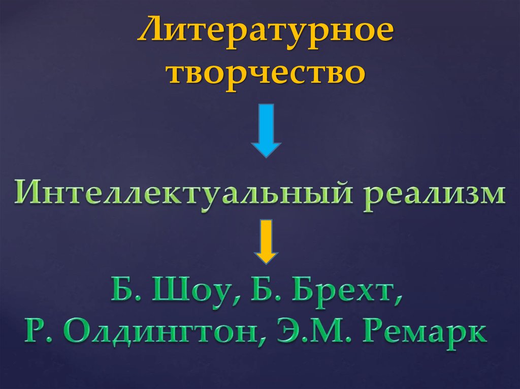 Литературное творчество