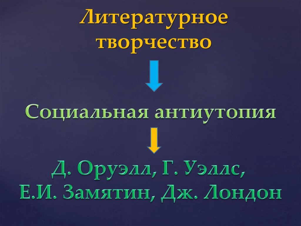 Литературное творчество