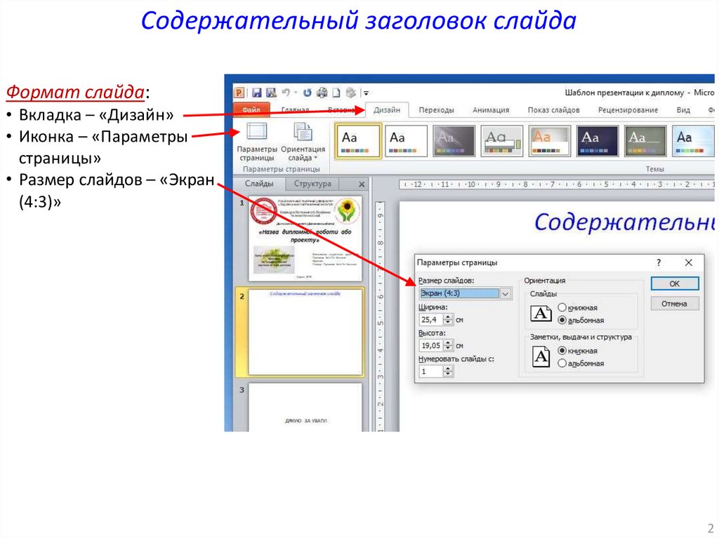 Презентация к диплому архитектура