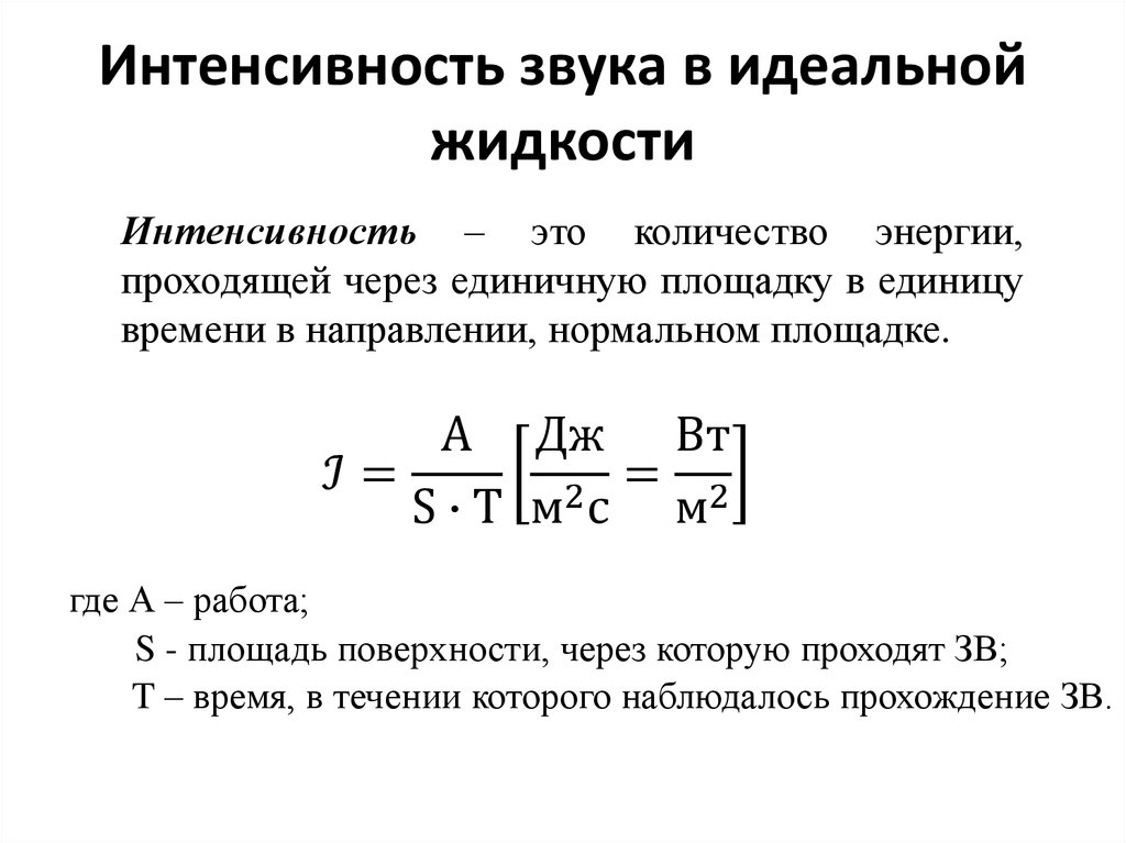 Единица измерения интенсивности звука