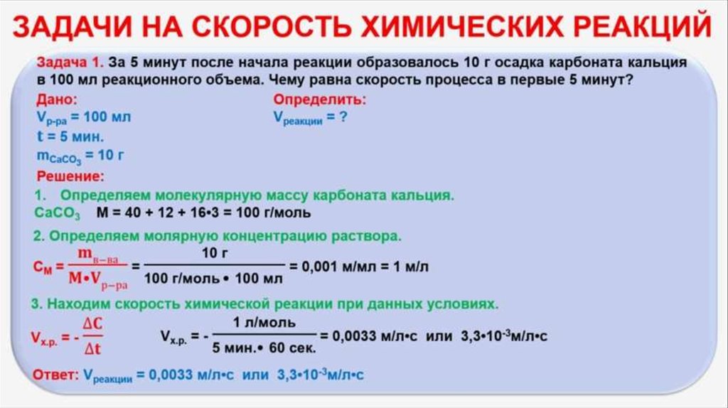 Скорость химических реакций 9 класс презентация