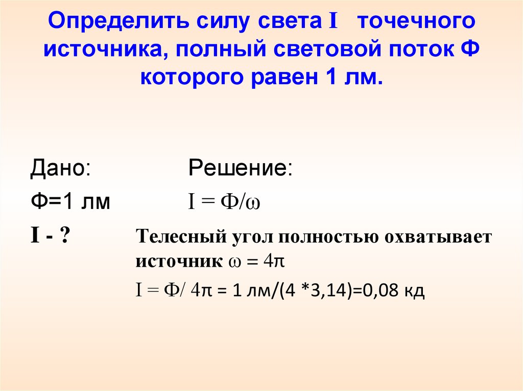 6 характеристик света