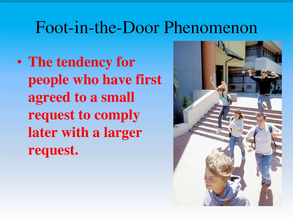 Foot-in-the-Door Phenomenon